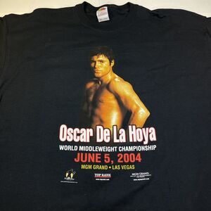 OSCAR DE LA HOYA Vintage Y2K 2004  Boxer Boxing Fight Fighter T SHIRT Mens XXL